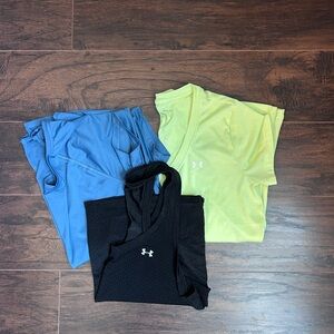 Under Armour Athletic Shirts Bundle - Blue, Yellow, Black